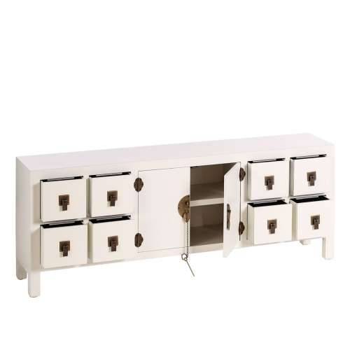 Namještaj za TV kabinet ORIENTE 130 x 24 x 50,5 cm Drvo Bijela Cijena