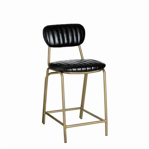 Tabure 42 x 49 x 88 cm Crna zlatan Metal Poliuretan Cijena