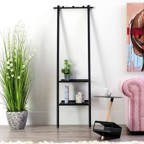 Stalak za kapute 59 x 39 x 177,5 cm Crna Metal Industrijski Cijena