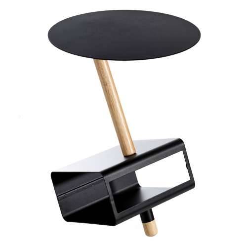 Pomoćni stolić 36 x 36 x 48,6 cm Prirodno Crna Metal Drvo Cijena