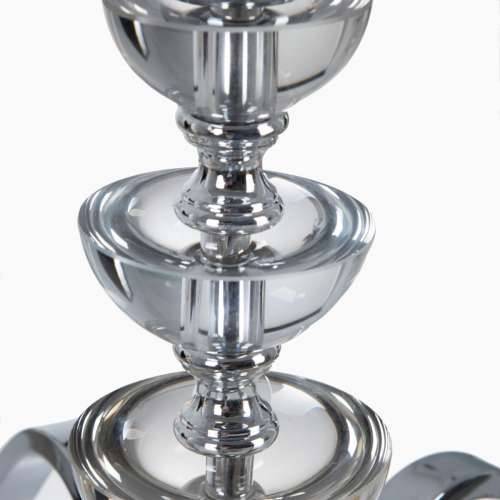 Stropna svjetiljka 63,5 x 60,5 x 91 cm Kristal Metal Srebro Cijena