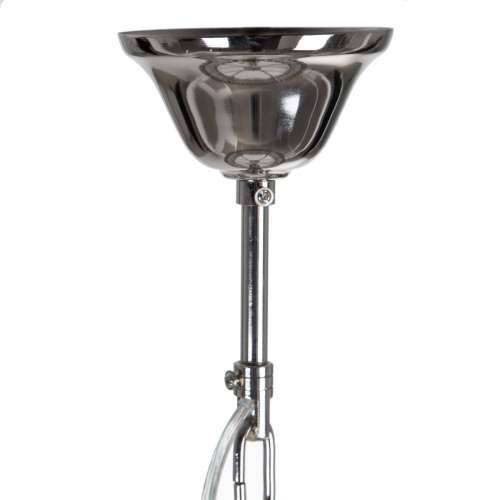 Stropna svjetiljka 58 x 58 x 44 cm Kristal Metal Srebro Cijena
