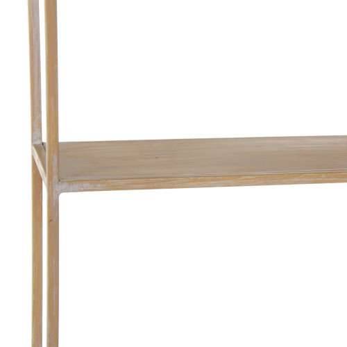 Polica 43 x 13 x 84 cm Prirodno Metal Bijela Cijena
