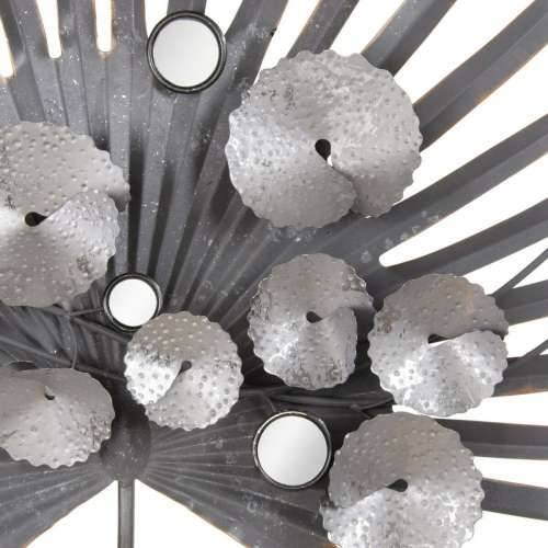 Zidni Ukras 94 x 10 x 116,5 cm Metal Srebro Cijena