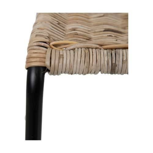 Blagavaonska stolica 50 x 54 x 77 cm Prirodno Crna Cijena