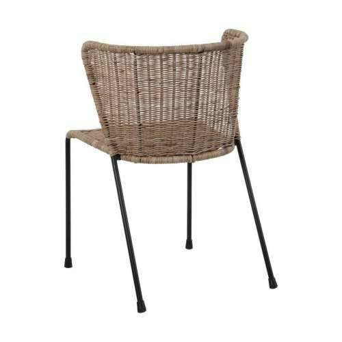 Blagavaonska stolica 50 x 54 x 77 cm Prirodno Crna Cijena