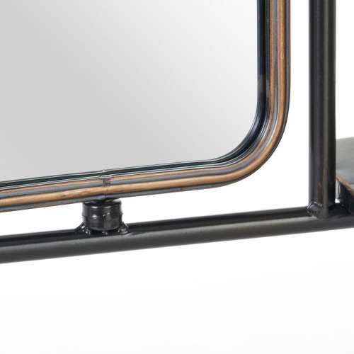 Stalak za kapute 67 x 19 x 166,5 cm Kristal Crna zlatan Metal Cijena