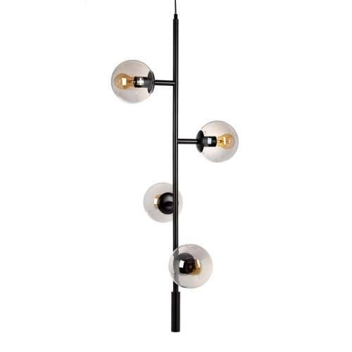 Stropna svjetiljka 40 x 40 x 234 cm Kristal Crna Metal Ø 15 cm moderan Cijena
