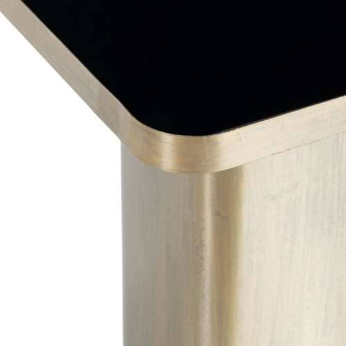 Pomoćni stolić Kristal Crna zlatan Metal 40 x 40 x 45 cm Cijena