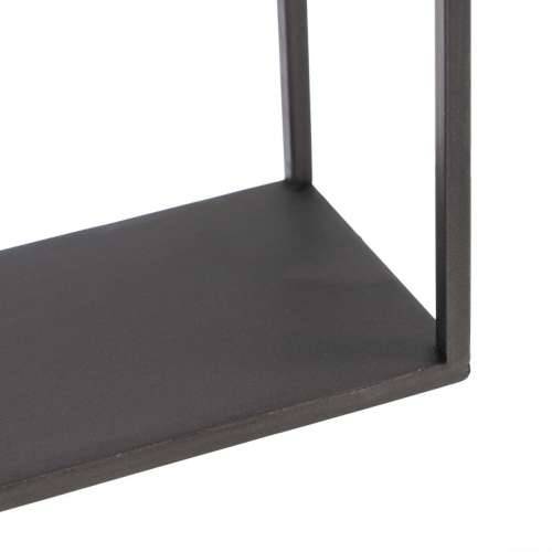 Polica 36 x 12 x 36 cm Crna zlatan Metal Cijena