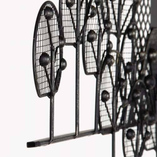Zidni Ukras 106 x 4 x 56 cm Crna Metal Cijena