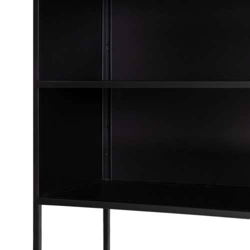 Polica BRICK 55 x 30 x 132 cm Kristal Crna Metal Cijena