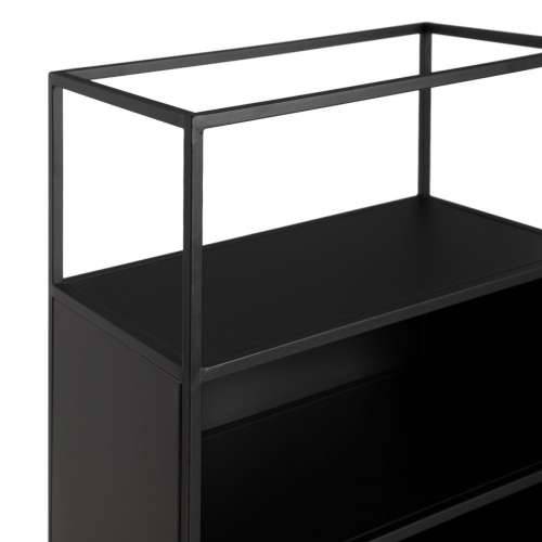 Polica BRICK 55 x 30 x 132 cm Kristal Crna Metal Cijena