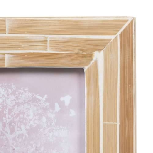 Okvir za fotografije Bež 20 x 25 cm Bambus Drvo MDF Cijena