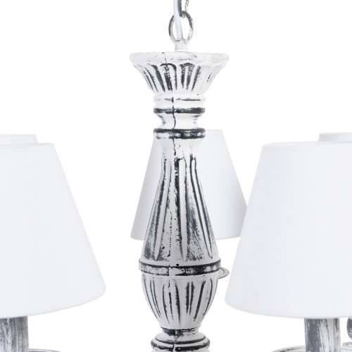 Stropna svjetiljka 58 x 58 x 104 cm Crna Metal Bijela Vintage Ø 15 cm Cijena