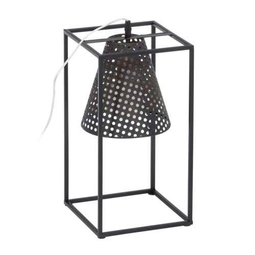 Stolna svjetiljka Crna zlatan Metal Željezo 60 W 220 V 240 V 220 -240 V 20 x 20 x 42 cm Cijena