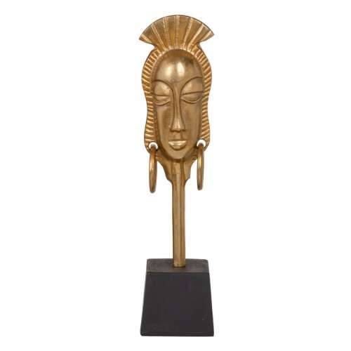 Ukrasna figura 11 x 10,5 x 46 cm Crna zlatan Afrikanka Cijena