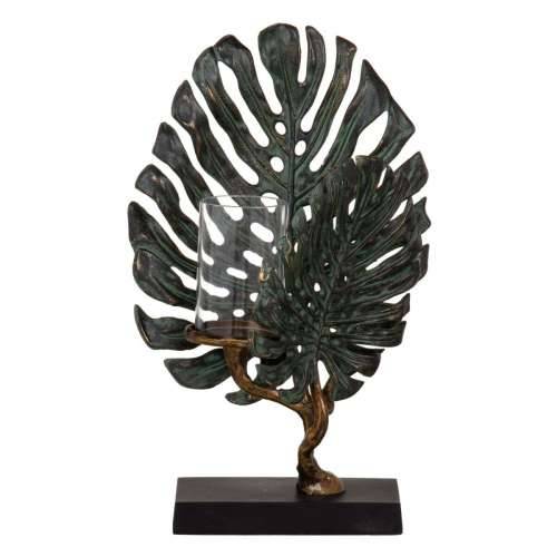 Svijećnjak 28 x 10 x 45 cm Kristal Metal Bakar Zelena Cijena