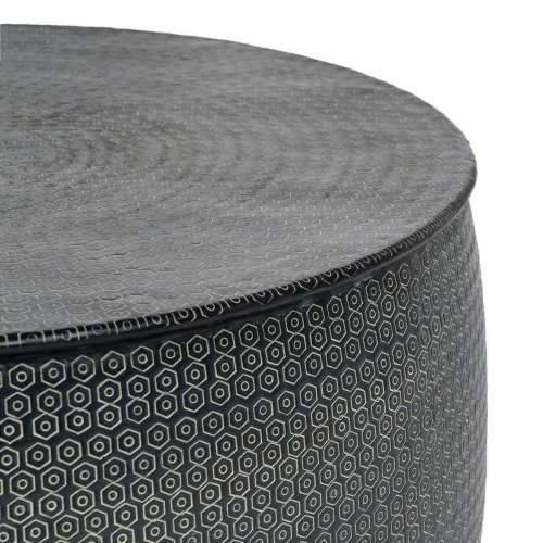 Pomoćni stolić 66 x 66 x 34,5 cm Crna Aluminij (3 kom.) Cijena