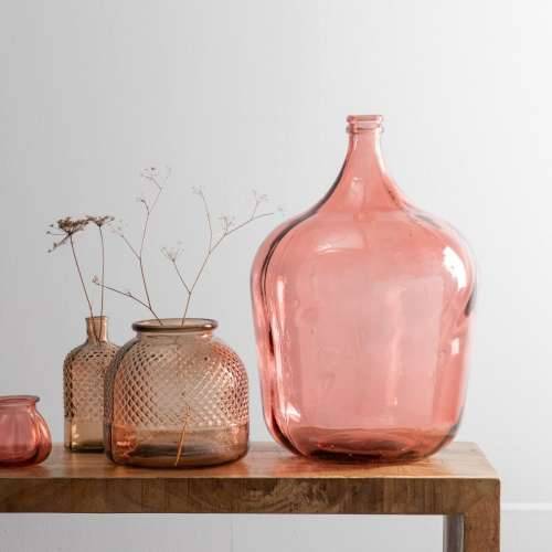 Carafă Decorativă 36,5 x 36,5 x 56 cm Roza reciklirano staklo Cijena