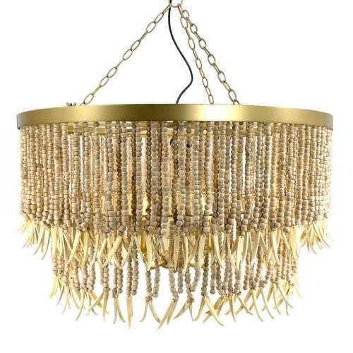 Stropna svjetiljka 80 x 80 x 42 cm Prirodno Metal Drvo Cijena