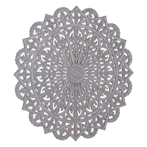 Zidni Ukras Siva Drvo Drvo MDF 90 x 1 x 90 cm Cijena