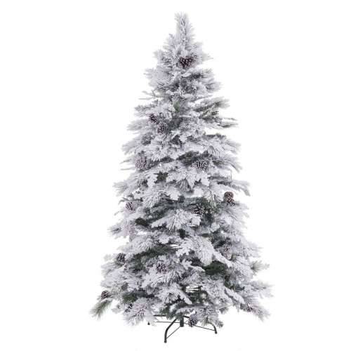 Pom de Crăciun Bijela Zelena PVC Metal Polietilen snježno 240 cm Cijena