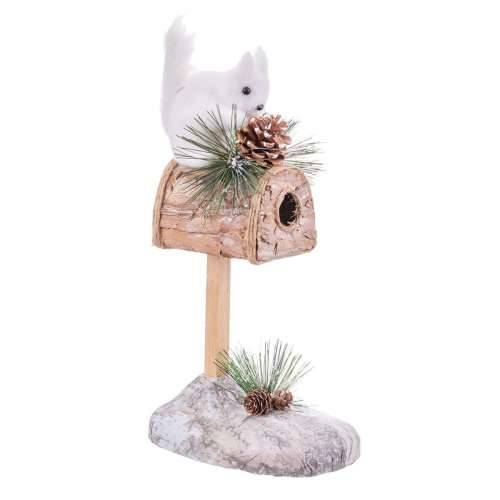 Božićni ukras Pisana Plastika Polyfoam Vjeverica 21 x 13 x 35 cm Cijena