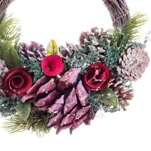 Coroană de Crăciun Crvena Pisana Ratan Plastika Foam Ananas 24 x 22 x 8 cm Cijena