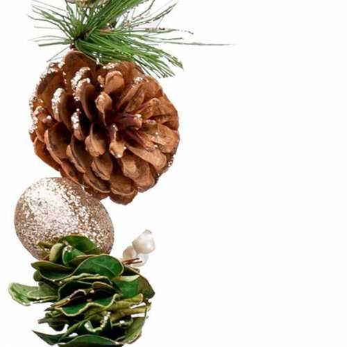 Božićni vijenac zlatan Prirodno Plastika Foam Ananas 150 cm Cijena