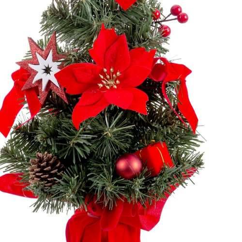 Božićni ukras Crvena Zelena Plastika Materijal Pom de Crăciun 40 cm Cijena