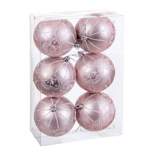 Globuri de Crăciun Roza Plastika 8 cm (6 kom.) Cijena