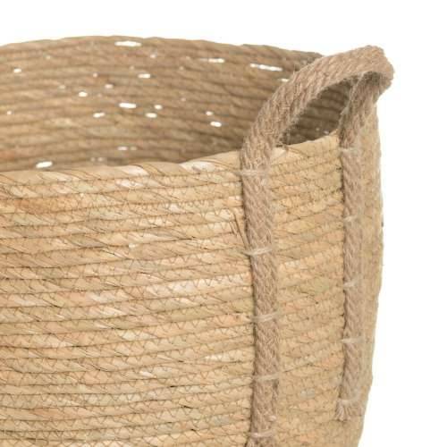 Set Košara Prirodno Trske 38 x 38 x 33 cm (3 Dijelovi) Cijena