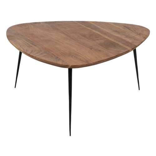 Set od tri stolice Crna Prirodno Željezo Drvo akacije 86 x 81 x 43 cm (3 kom.) Cijena
