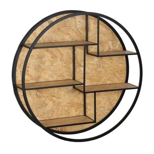 Polica Crna Prirodno Željezo DMF 92 x 24 x 92 cm Cijena