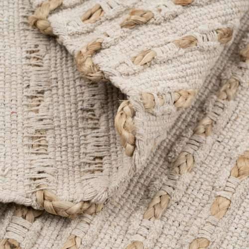 Tepih Bijela Prirodno 70 % pamuk 30 % Juta 160 x 230 cm Cijena