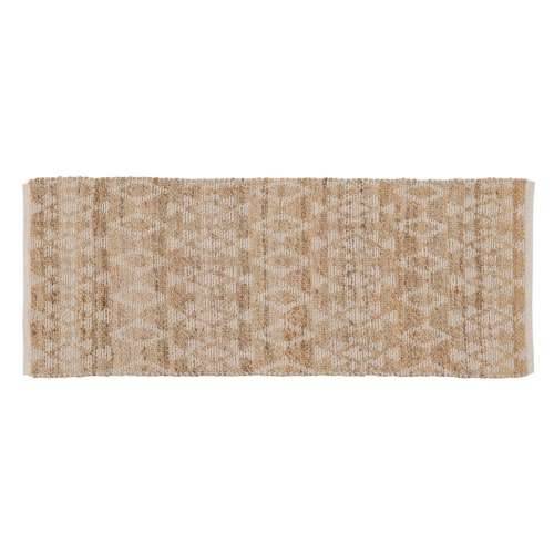 Tepih Bijela Prirodno 60 % Pamuk Juta 170 x 70 cm Cijena