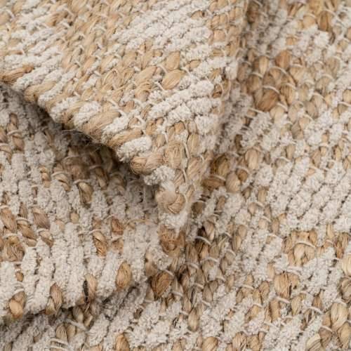 Tepih Bijela Prirodno 60 % Pamuk Juta 170 x 70 cm Cijena