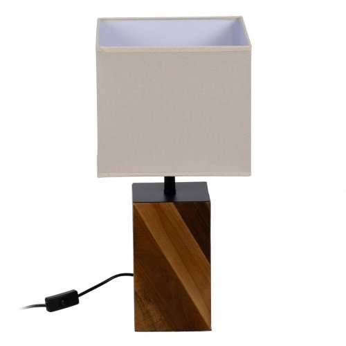 Stolna svjetiljka Smeđa Krema 60 W 220-240 V 25 x 25 x 51 cm Cijena