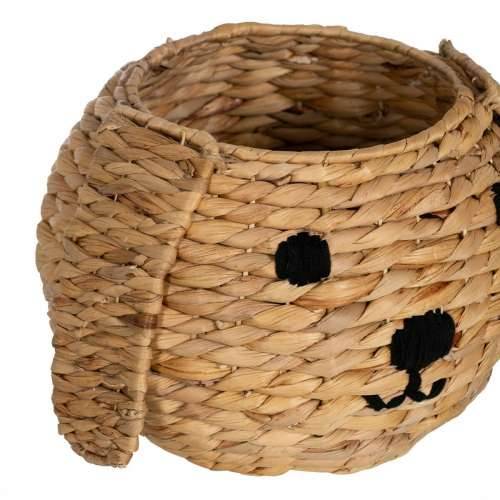 Košara Pas Crna Bež Prirodno vlakno 27 x 27 x 19 cm Cijena