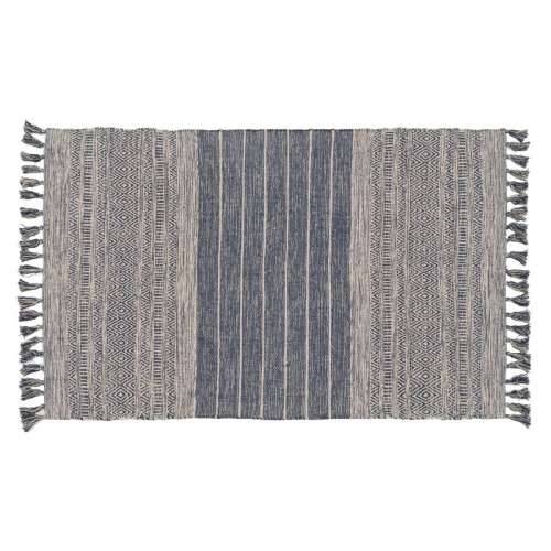Tepih Plava Bijela 70 % pamuk 30 % Poliester 120 x 180 cm Cijena