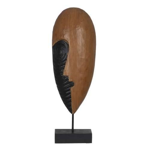 Ukrasna figura Smeđa Maska 18 x 11 x 54 cm Cijena