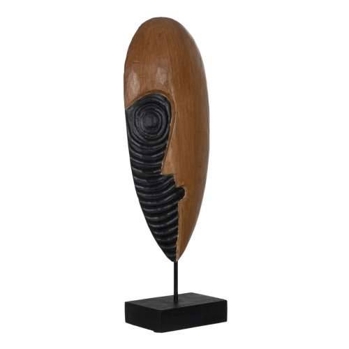 Ukrasna figura Smeđa Maska 18 x 11 x 54 cm Cijena