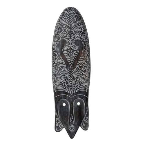 Ukrasna figura Bijela Smeđa Maska 24 x 5 x 80 cm Cijena