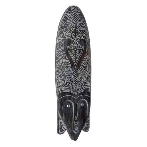 Ukrasna figura Bijela Smeđa Maska 24 x 5 x 80 cm Cijena
