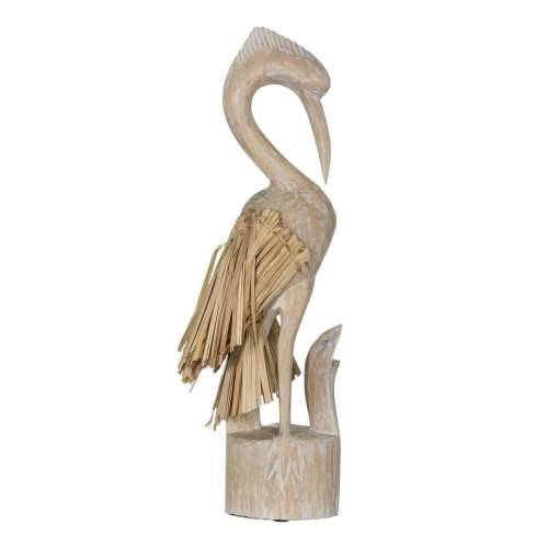 Ukrasna figura Bijela Prirodno Čaplja 20 x 10 x 62 cm Cijena