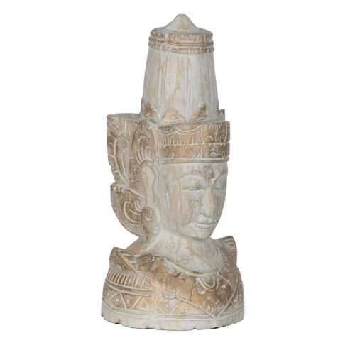Ukrasna figura Bijela Prirodno Hindu 20 x 20 x 40 cm Cijena