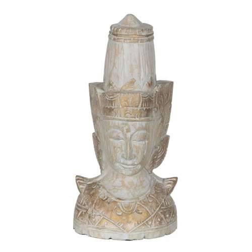 Ukrasna figura Bijela Prirodno Hindu 20 x 20 x 40 cm Cijena