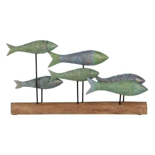 Ukrasna figura Zelena Prirodno Ribe 56 x 7 x 31 cm Cijena