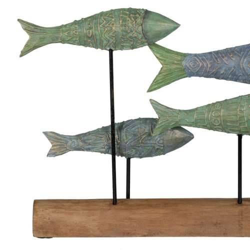 Ukrasna figura Zelena Prirodno Ribe 56 x 7 x 31 cm Cijena